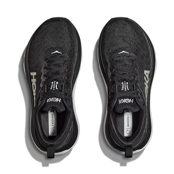 Hoka Womens Gaviota 5 Running Sneakers US 12 Wide Black Athletic EUC - Picture 2 of 14